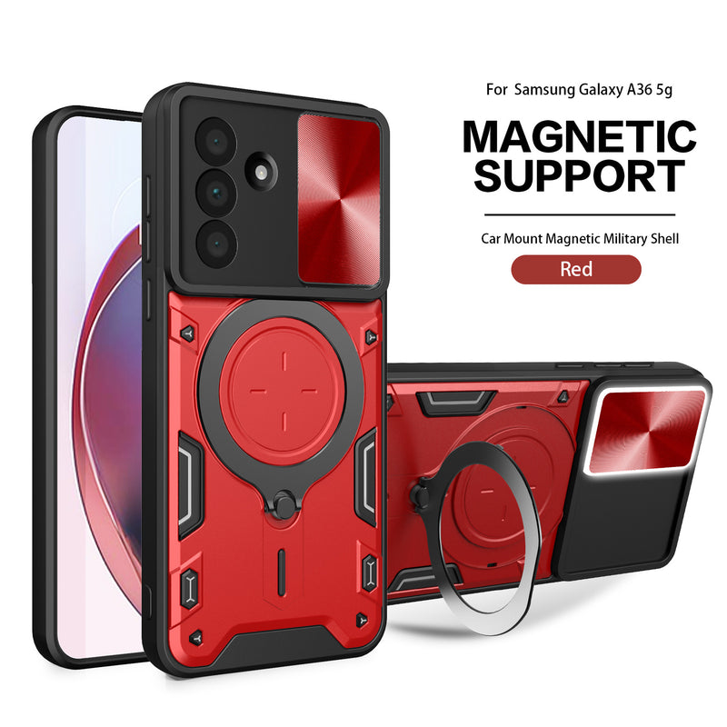 Suitable  For Samsung Galaxy A15 Phone Case Magnetic Suction  Sliding Window Anti Fall Protective Cover