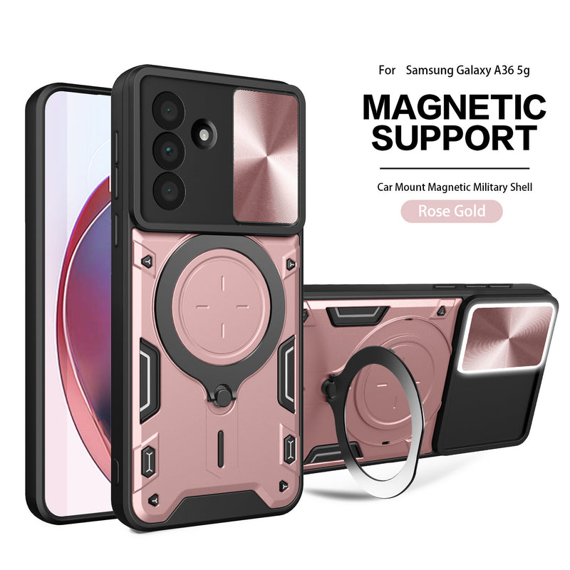 Samsung Galaxy A07 Phone Case Magnetic Sliding Window Anti Drop And Shockproof Protective Cover
