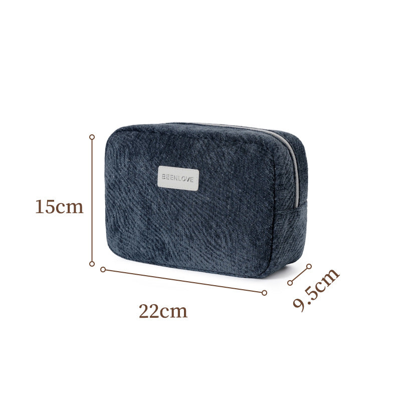 New Style Modern Zipper Clutch Cosmetic Toiletries Bag
