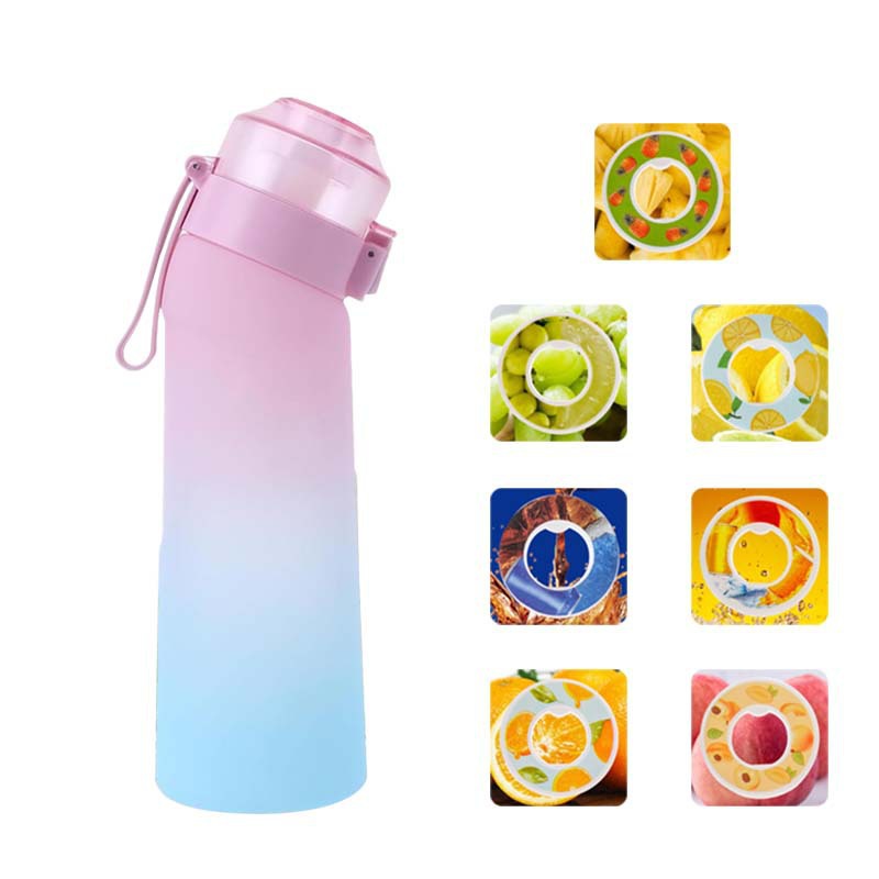 Fruit flavor, creative straw, playful water cup, heat-resistant fragrance cup 650ml