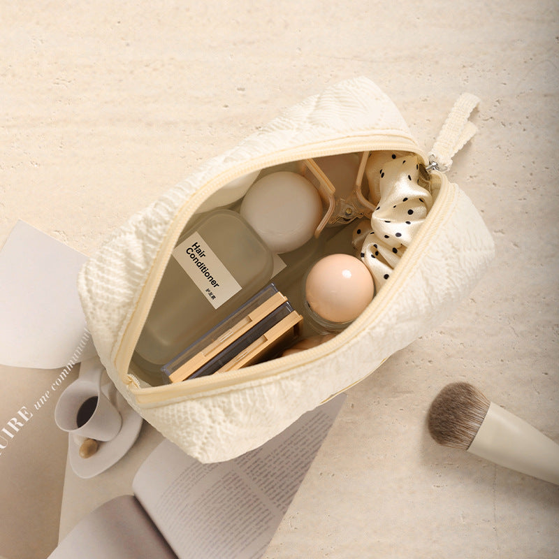 Luxury Travel Cosmetic Pouch Portable Storage Toiletries Bag