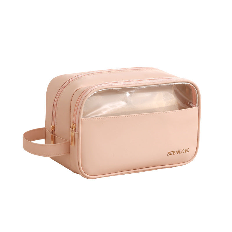 New Naisi Handheld Wet and Dry Wash Bag Makeup Bag Large Capacity Travel Divided Wash Bag