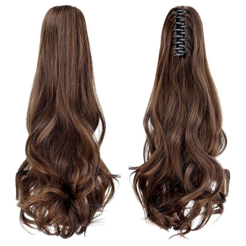 16 inch - wavy claw clip ponytail wig
