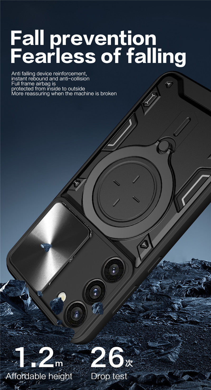 Samsung Galaxy Phone Case Magnetic Suction S26 Sliding Window Anti Fall Protective Cover