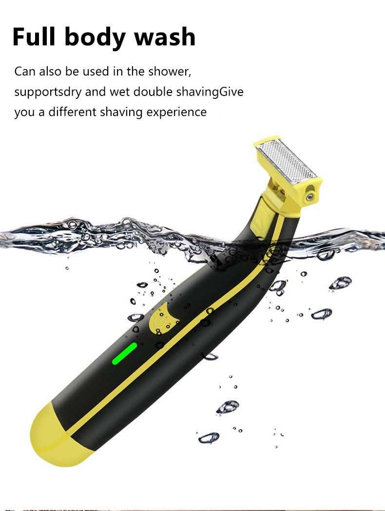 Body Groomer for Men, Waterproof Electric Shaver Trimmer for Body, Face, Pubic