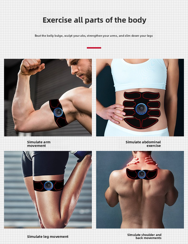 Intelligent remote control abdominal muscle patch home fitness equipment suitable for men and woman