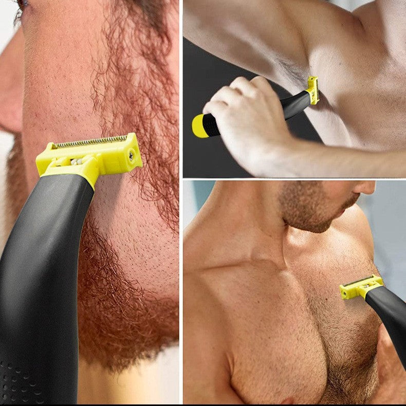 Body Groomer for Men, Waterproof Electric Shaver Trimmer for Body, Face, Pubic