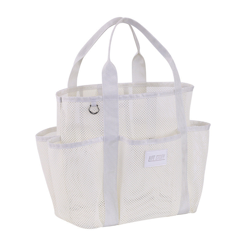 Summer Mesh Beach Bag-Large Capacity Portable Travel & Swimwear Storage for Beach Vacation