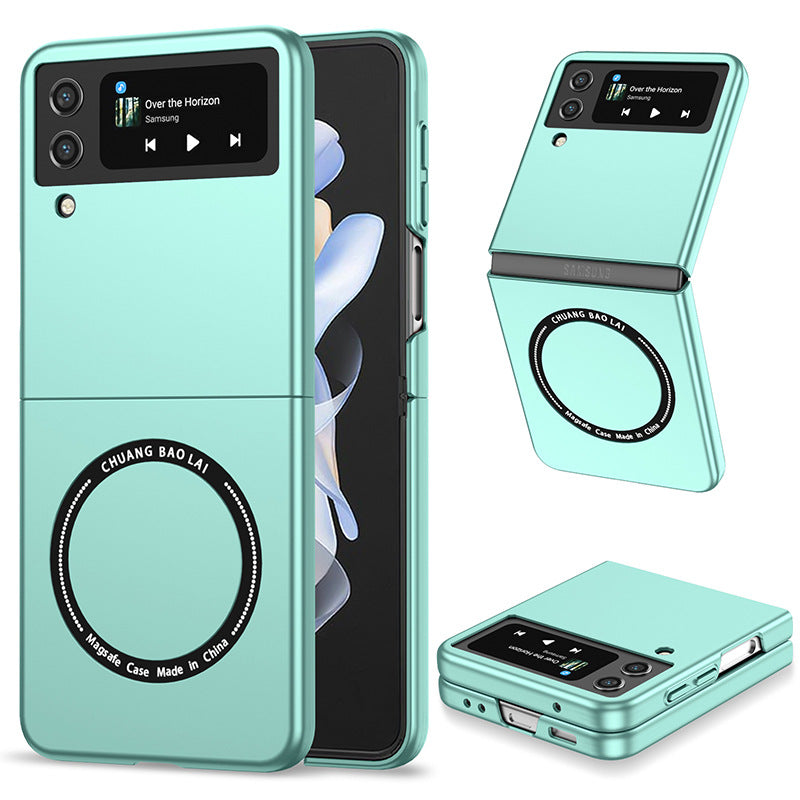 Magnetic Matte PC Foldable Phone case, Suitable For Samsung Galaxy Z Flip 5 Phone Case Galaxy Z Flip 4 Anti Drop And Shockproof Protective Cover