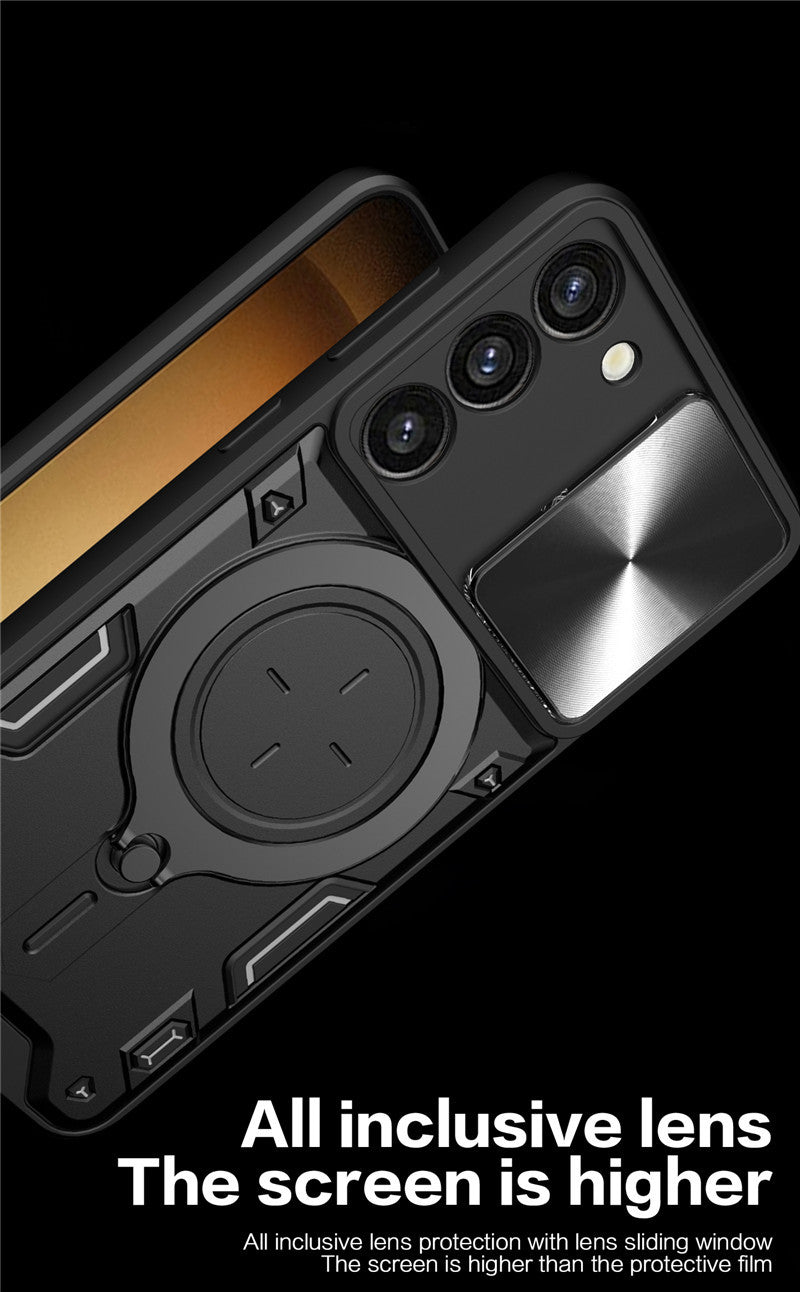 Samsung Galaxy S24 Plus Phone Case Magnetic Suction  Sliding Window Anti Fall Protective Cover