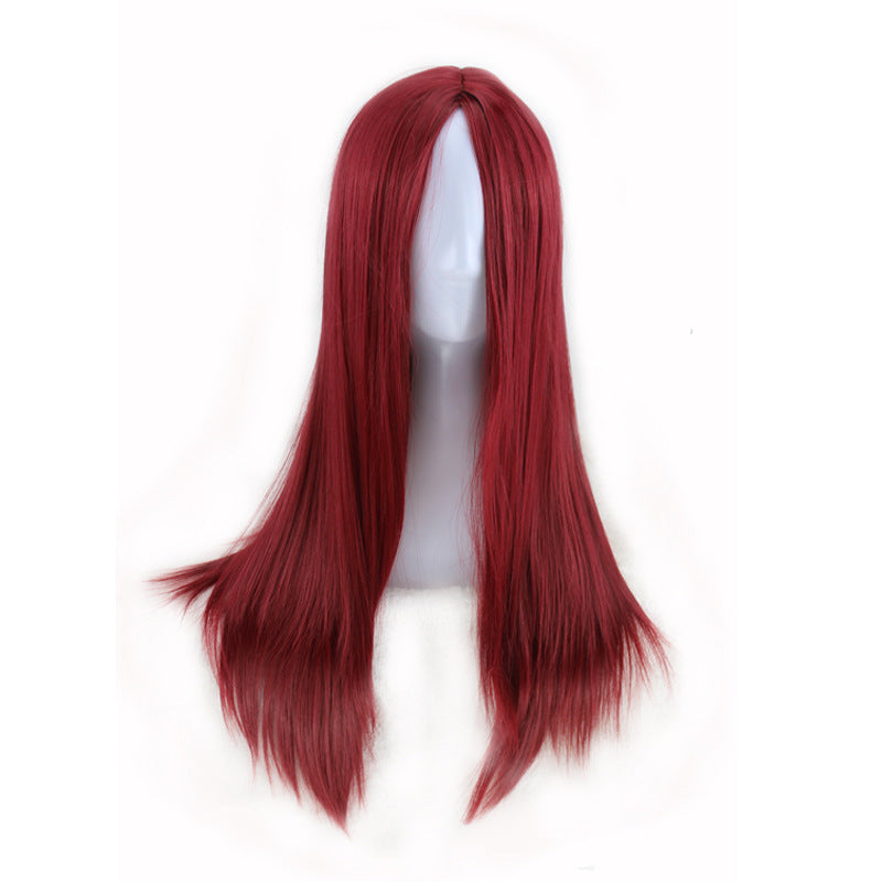 Straight Wig for Woman, 220g Synthetic Cosplay Wig - 70cm Long
