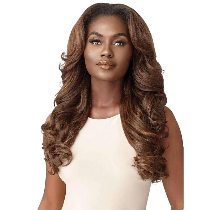 European American Fashion Womans Full Head Cover Monofilament Transparent
