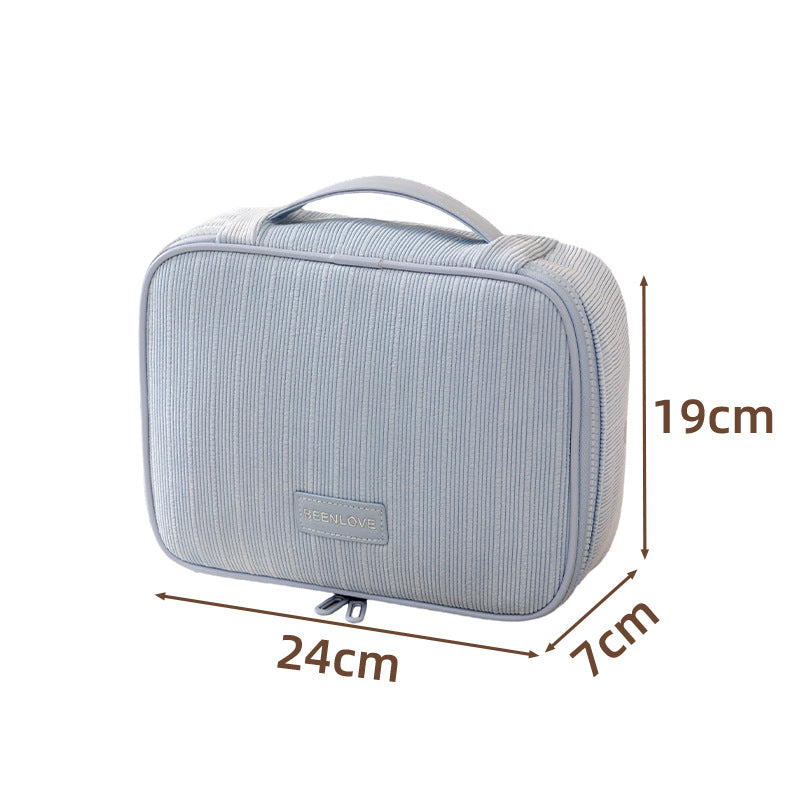 Spacious Makeup Brush Organizer Pouch Multi Functional Travel Toiletry Bag Girls Daily Use Essential Cosmetic Bag