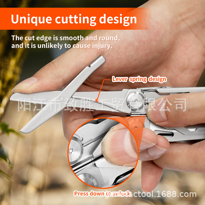17-in-1 Stainless Steel Multi Tool Pliers, EDC Survival Gear