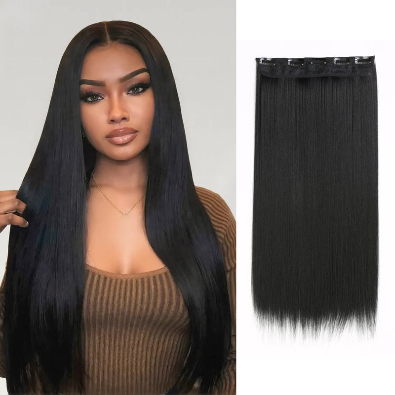 Womans long straight synthetic wig -24 inches/60 centimeters