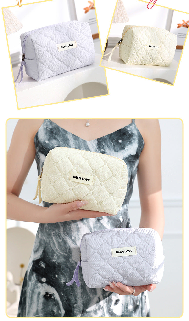 Luxury Travel Cosmetic Pouch Portable Storage Toiletries Bag