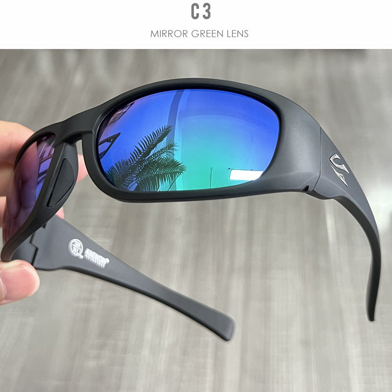 Polarized Sunglasses for Men Women, UV400 Protection Sports Sunglasses, Wrap Around Fishing Driving Cycling Sunglasses