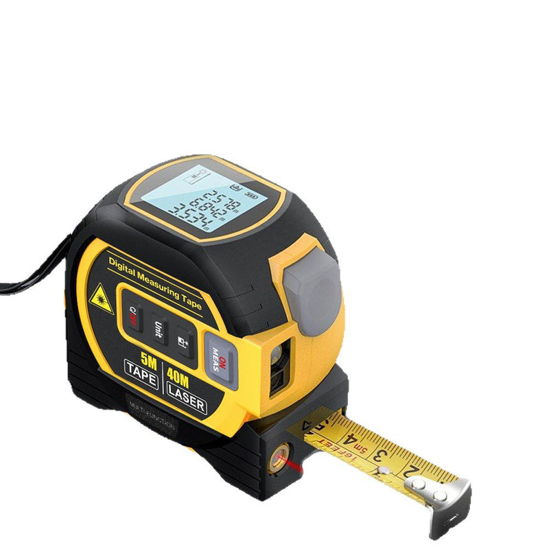 3-in-1 Laser Rangefinder 40M Laser Distance Meter 5M Digital Tape Measure with Cross Line Laser, High Precision Measuring Tool for Construction