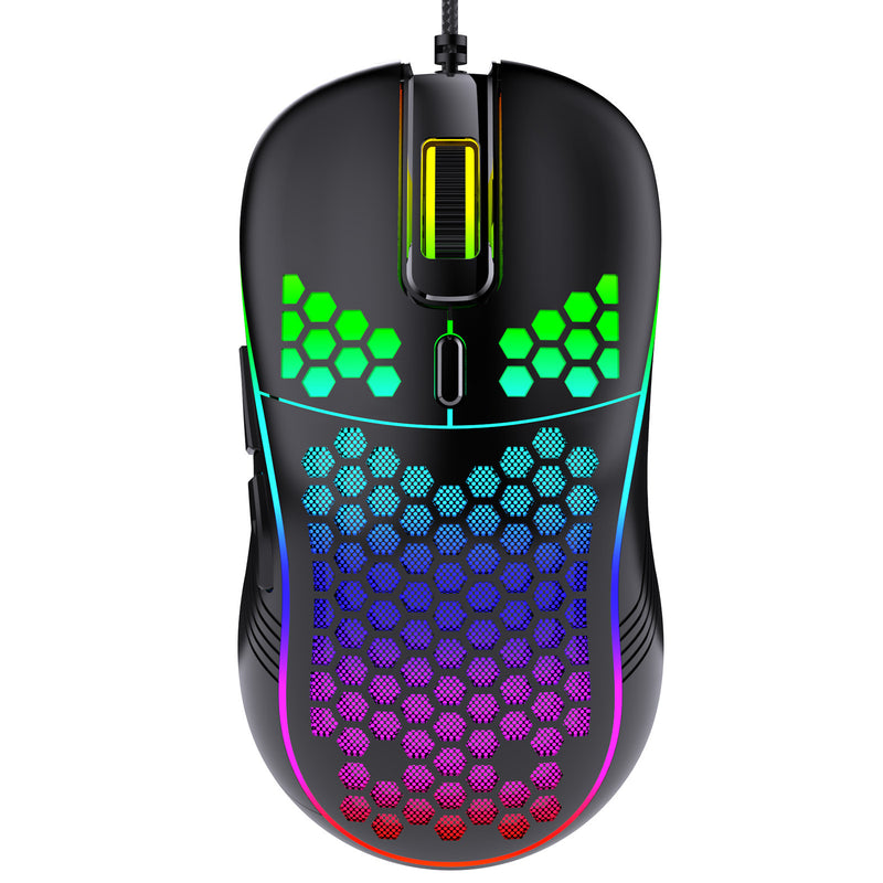 Honeycomb RGB Backlit Wired Gaming Mouse