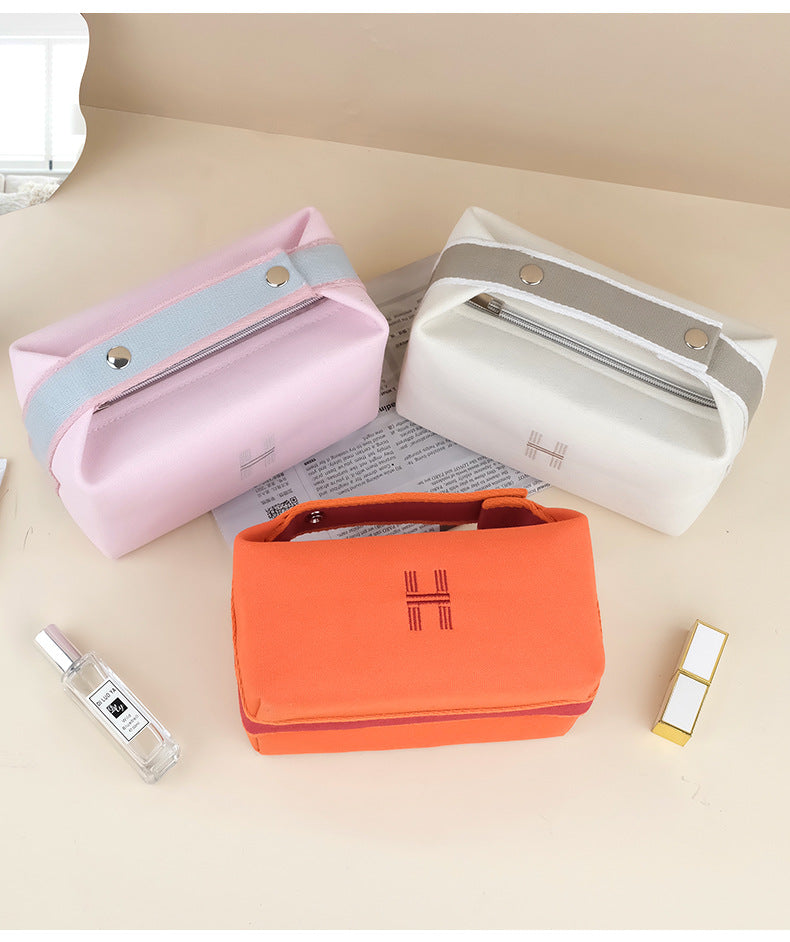Canvas Cosmetic Cases Makeup Bag Toiletry Wash Bag Beauty Skincare Make up Pouch Bolsa Cosmetiquera