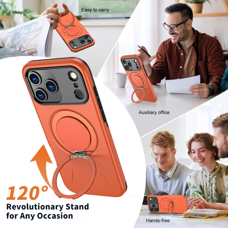 iPhone Case Rotating Bracket Magnetic Suction iPhone 16  Anti Drop Protective Case