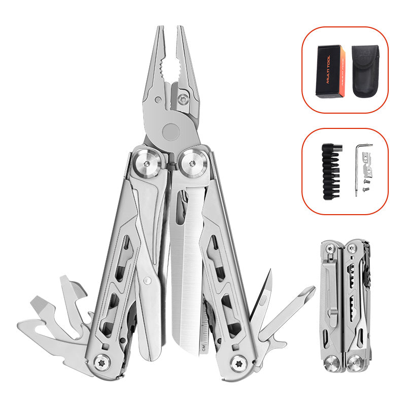 17-in-1 Stainless Steel Multi Tool Pliers, EDC Survival Gear