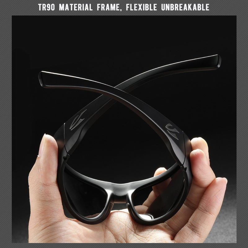 Polarized Sunglasses for Men Women, UV400 Protection Sports Sunglasses, Wrap Around Fishing Driving Cycling Sunglasses