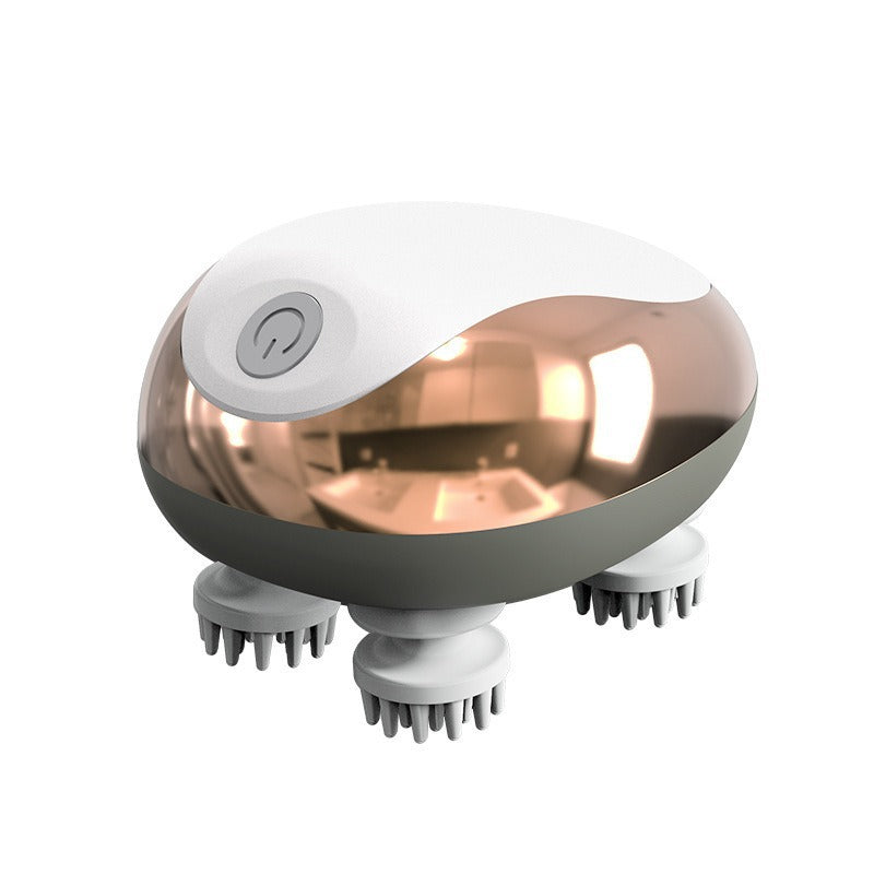 Intelligent mini meridian dredging vibration kneading scalp massage instrument
