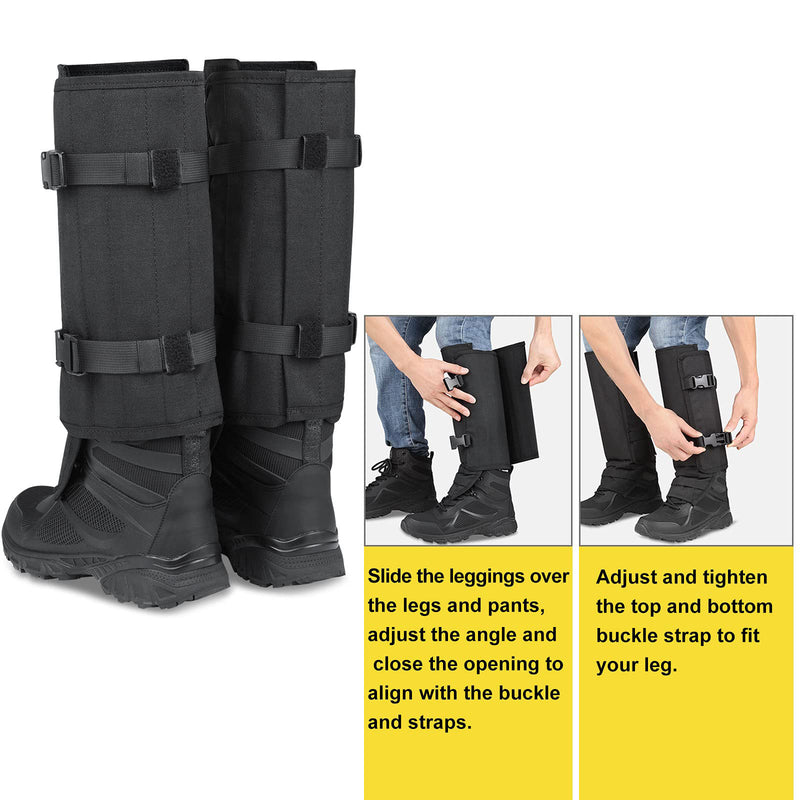 Adjustable snake gaiters & chaps for men and woman
