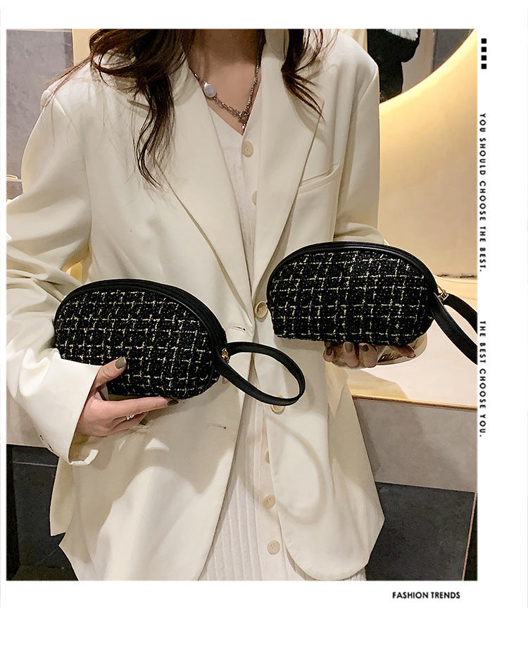 Fashion  Makeup Bag Convenient Large Capacity Simple Portable Canvas Cosmetic Bag
