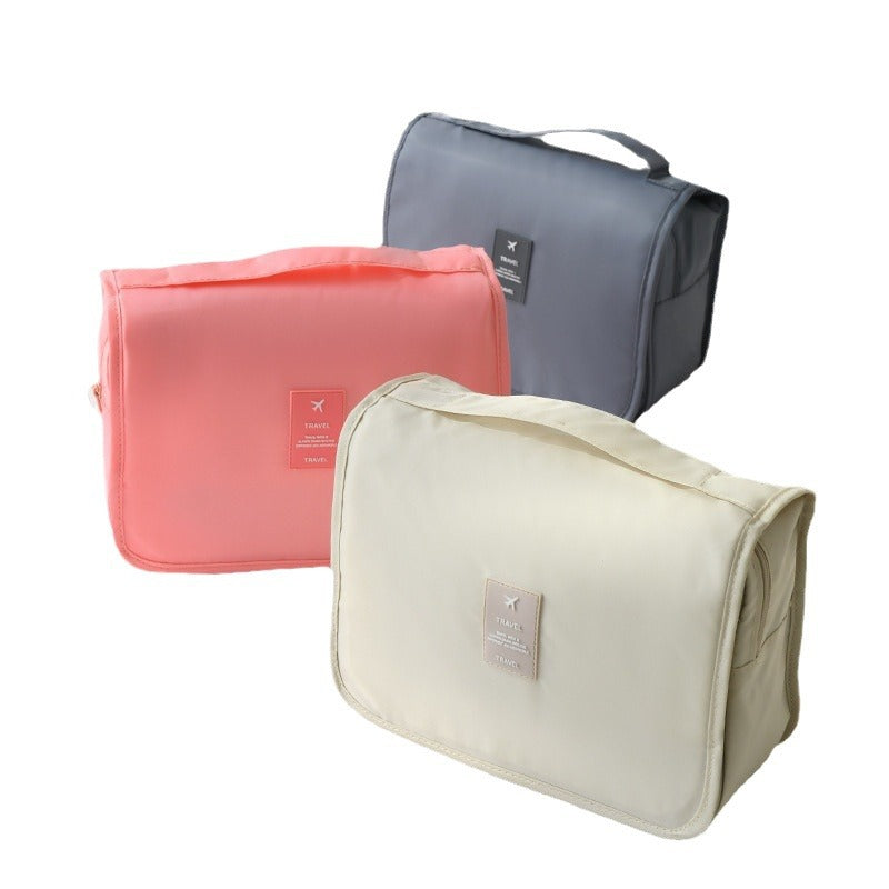 Portable Water-Resistant Hanging Toiletry Bag Travel Bags Large Capacity Polyester Travel Cosmetic Bags