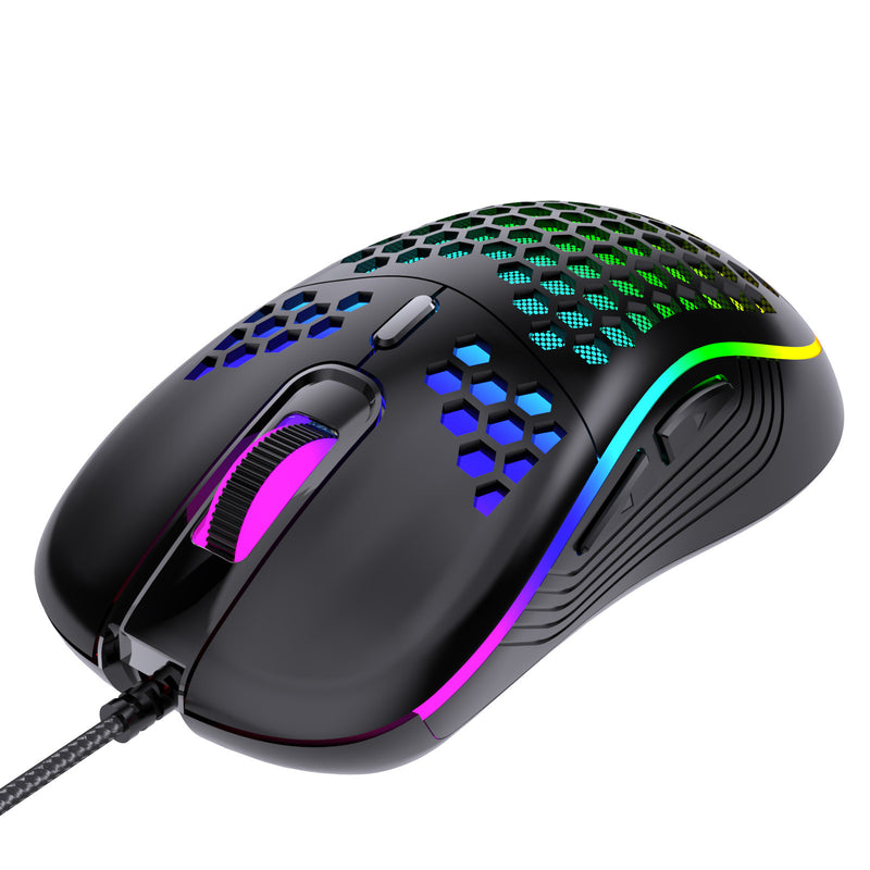 Honeycomb RGB Backlit Wired Gaming Mouse