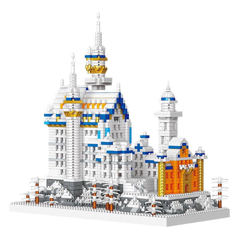 4200Pcs Neuschwanstein Castle Micro Building Blocks Set, World Famous Architecture Mini Bricks Model