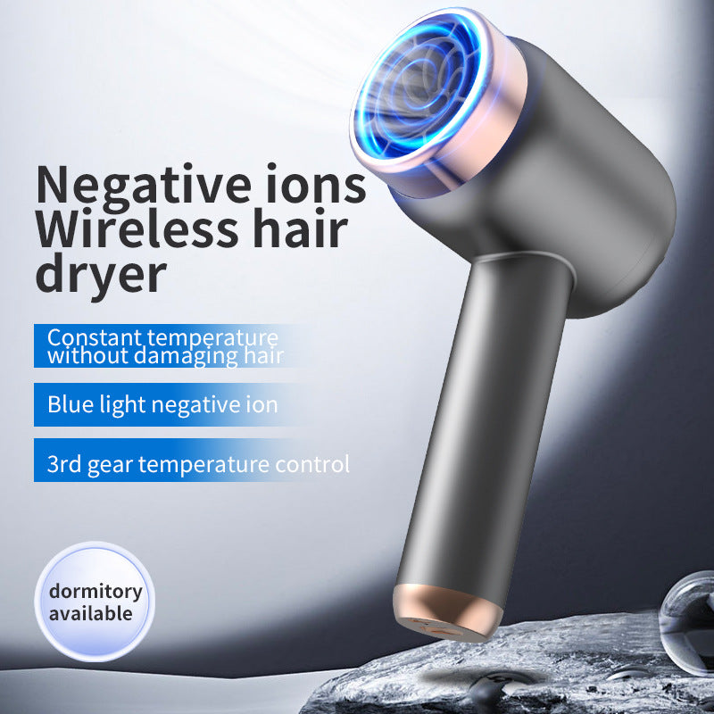 26000RPM Cordless Hair Dryer, Negative Ions,