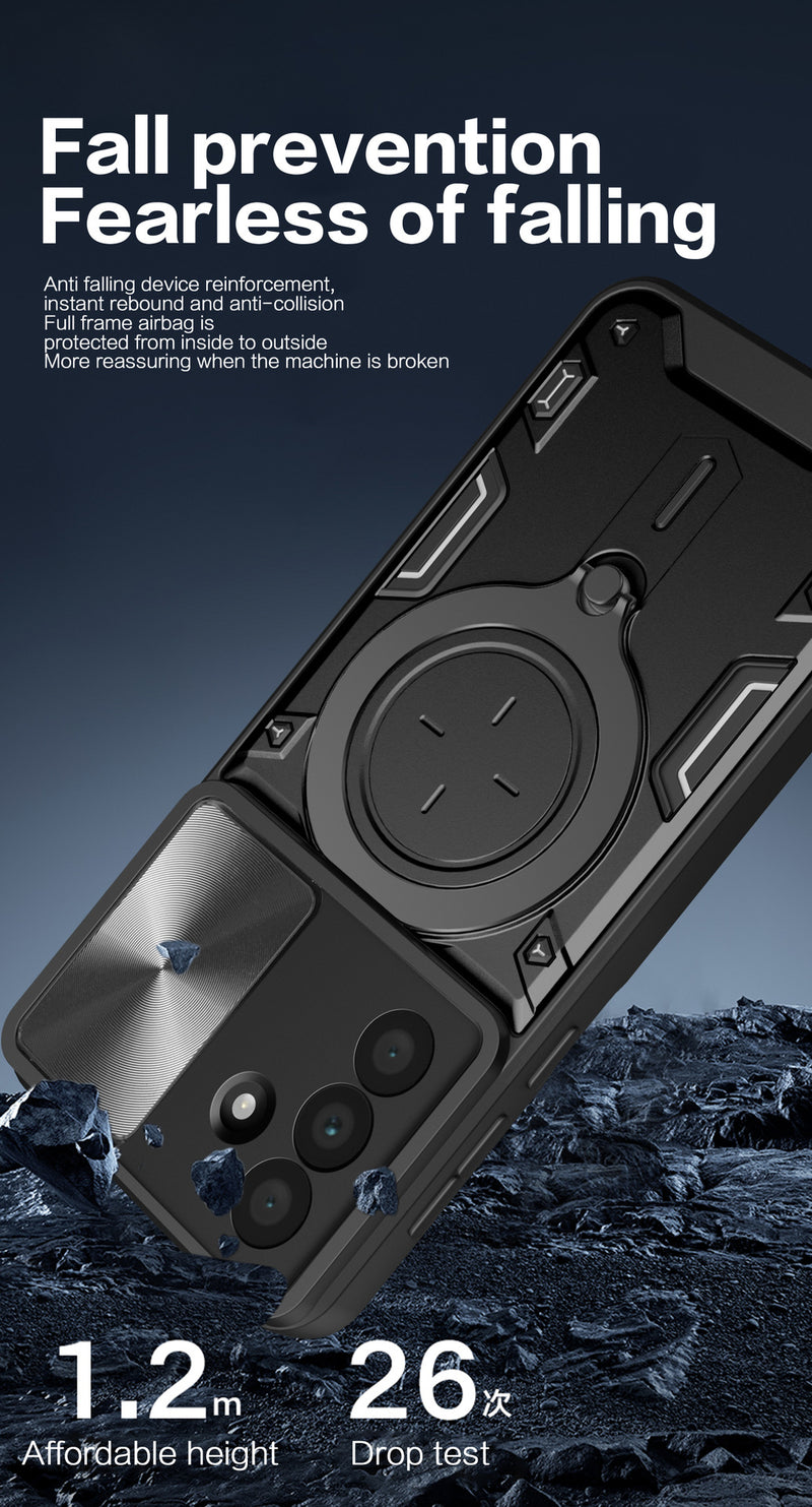 Samsung Galaxy A26 Phone Case Magnetic Suction Sliding Window Anti Fall Protective Cover
