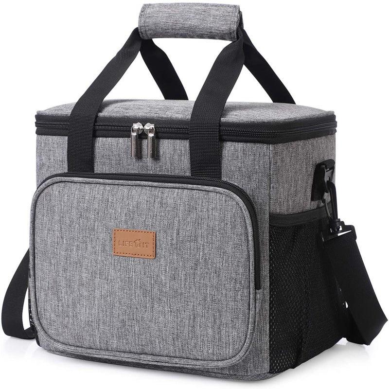 For Thickened Large Capacity Portable Picnic Leather Outdoor Car Ice Waterproof Shoulder Crossbody Insulation Bag