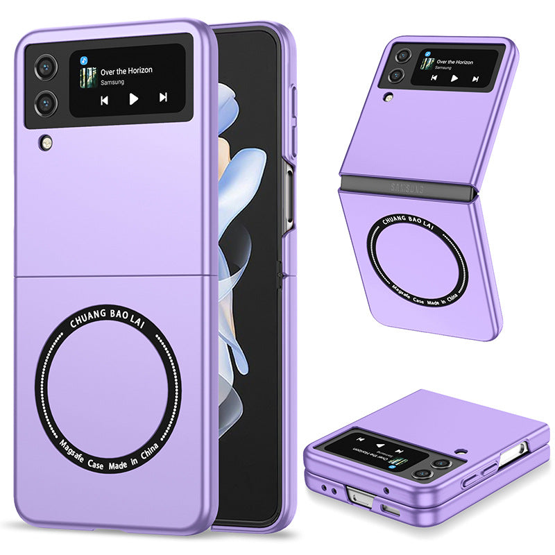 Magnetic Matte PC Foldable Phone case, Suitable For Samsung Galaxy Z Flip 5 Phone Case Galaxy Z Flip 4 Anti Drop And Shockproof Protective Cover