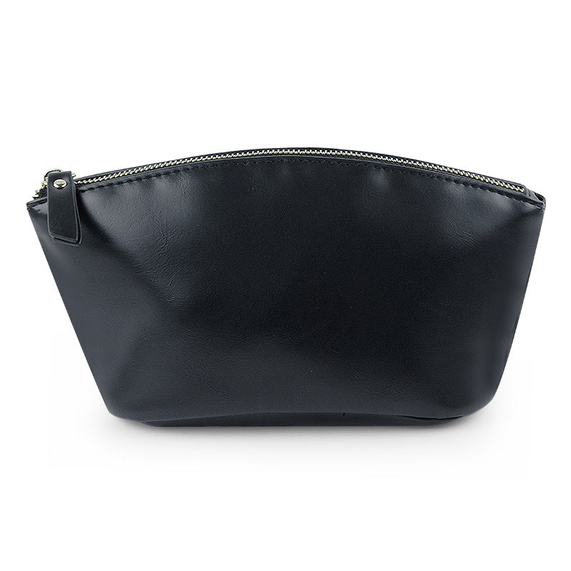 Makeup Bag New Retro Crazy Horse PU Waterproof Zipper