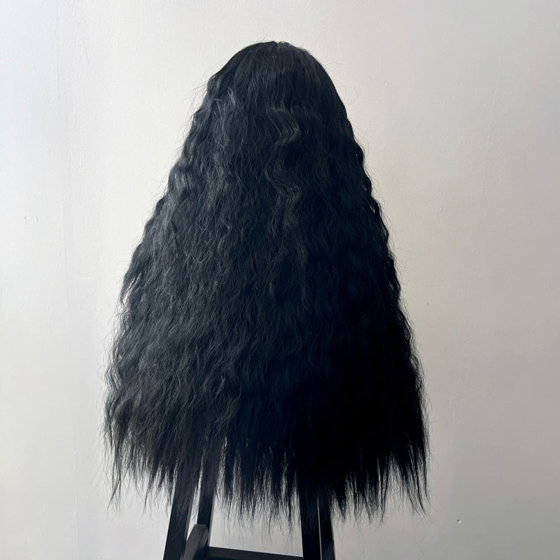 European and American Wigs Womans Long Curly Hair Small Curls Micro Curl Explosive Headgear