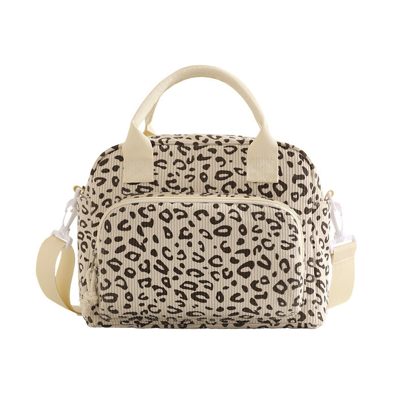 Lunch Bag Leopard Print Waterproof Eco-friendly Fashionable Cooler Bag