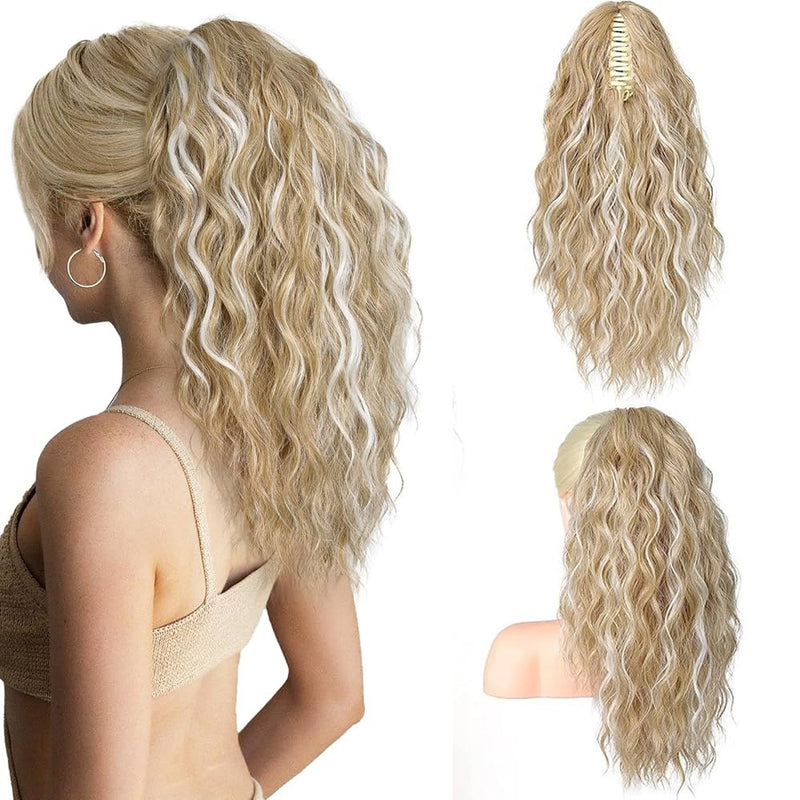 30 inch - Wavy Claw Clip Ponytail Wig