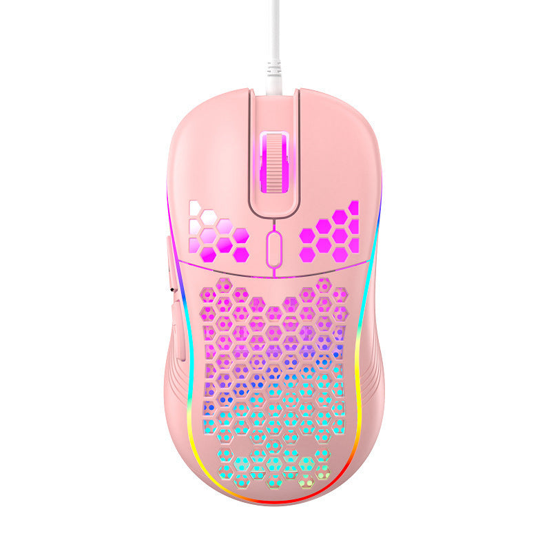 Honeycomb RGB Backlit Wired Gaming Mouse