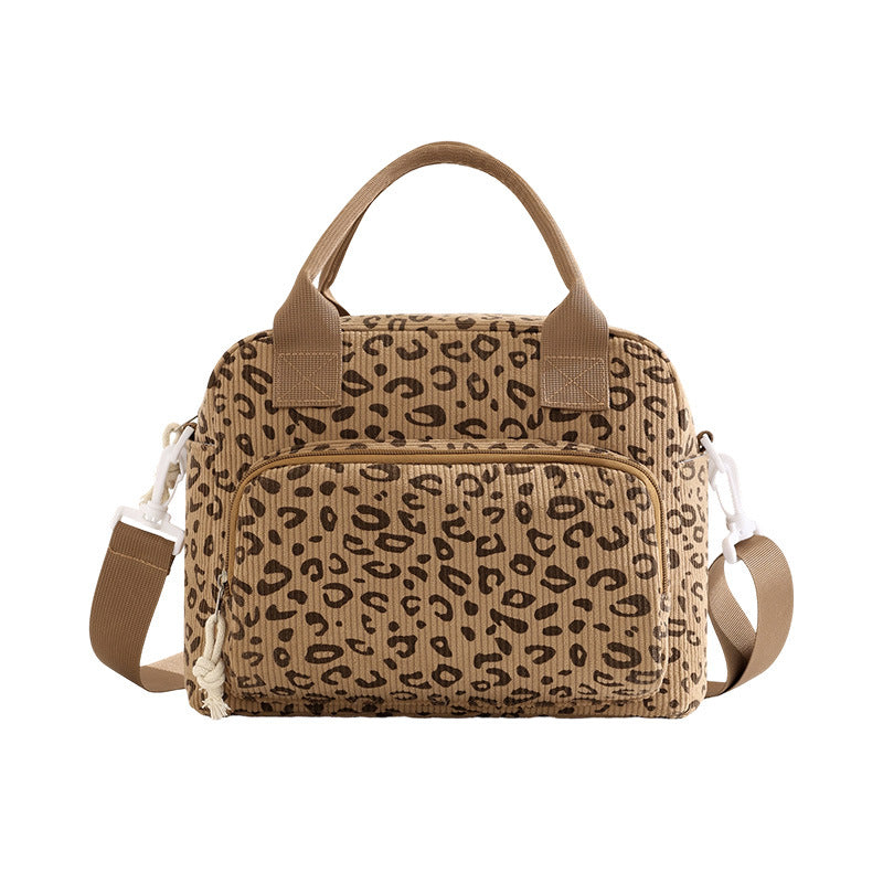 Lunch Bag Leopard Print Waterproof Eco-friendly Fashionable Cooler Bag
