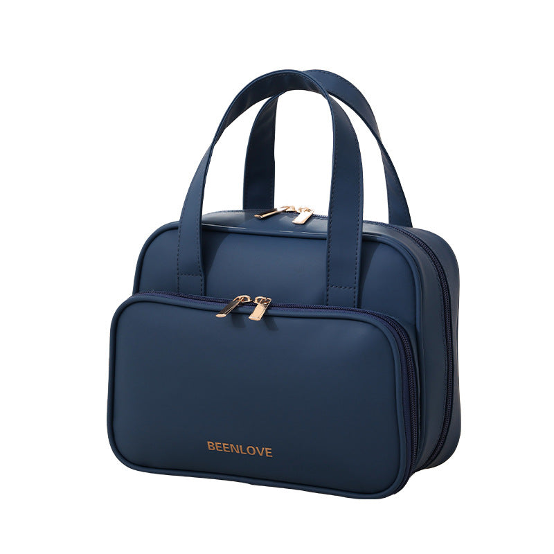 Spacious Water Resistant Cosmetic Bag with Zipper Closure & Soft Handle-Travel for Organizer Leak-proof Makeup Case