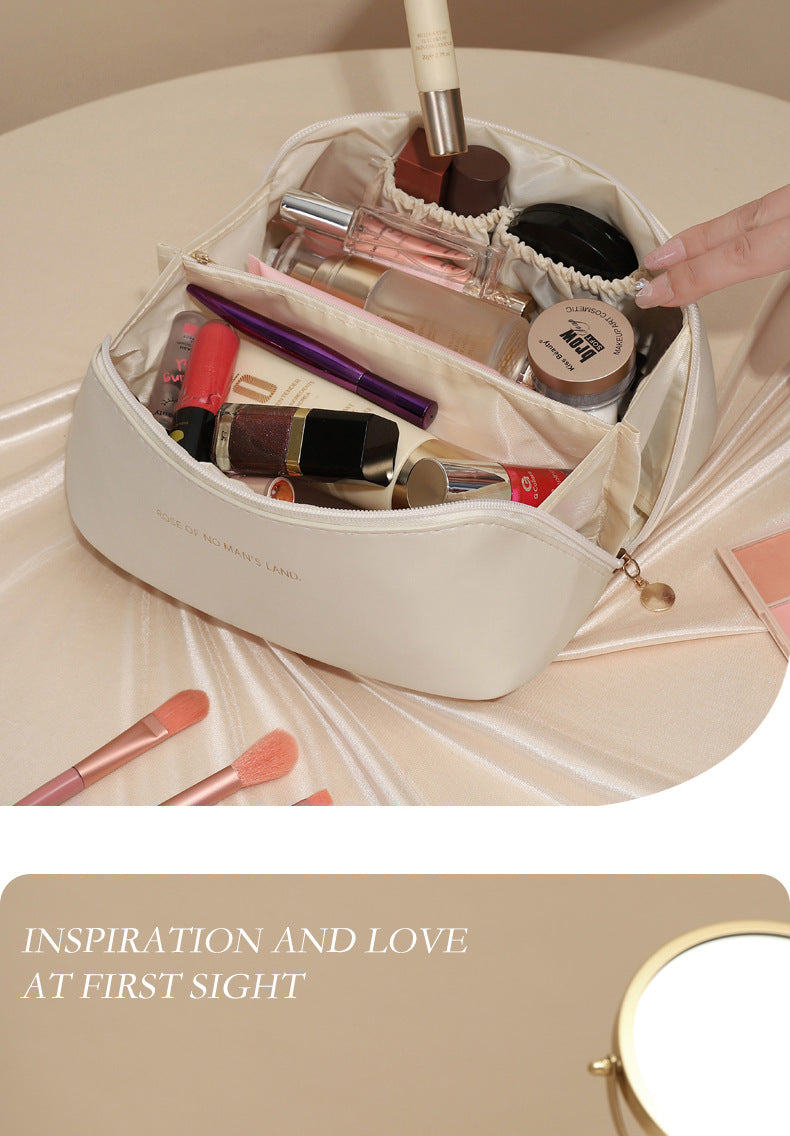Large Capacity Partition Storage Makeup Bag Portable Deluxe Minimalist Travel Bag Toiletries Storage Bag