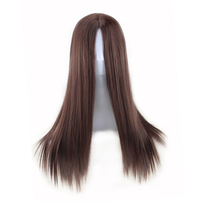 Straight Wig for Woman, 220g Synthetic Cosplay Wig - 70cm Long