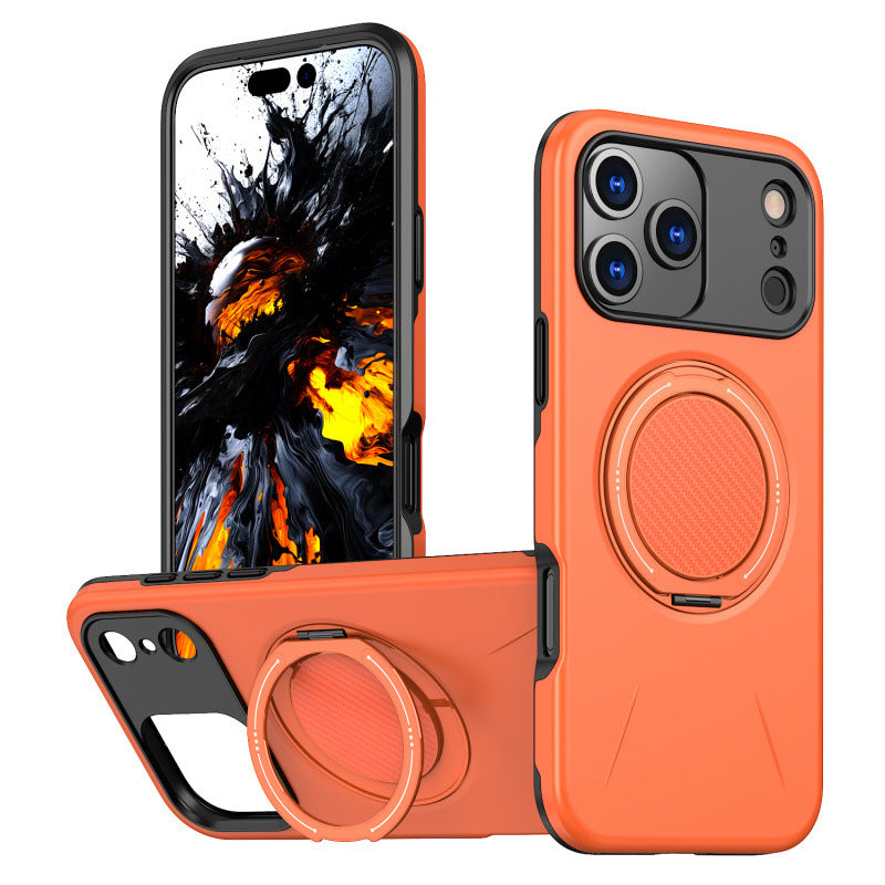 Apple 16 Por Max Phone Case Rotating Bracket Car Magnetic Suction iPhone 16 Plus Anti Drop And Shockproof Protective Case