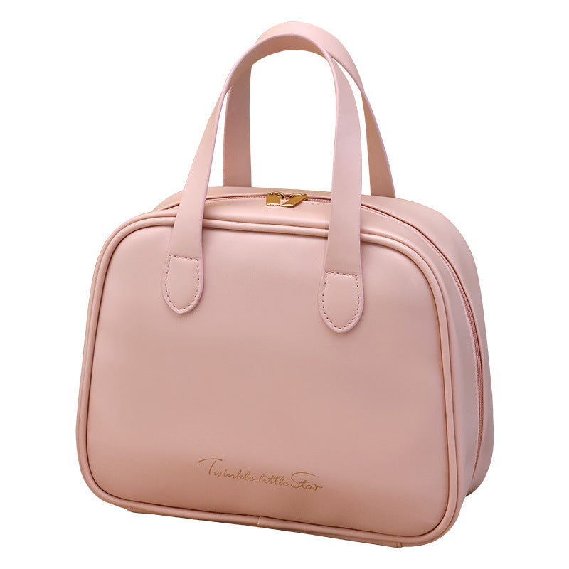 Large-capacity Makeup Box Waterproof PU Leather Toiletry Bag Girls' Handbag for Daily Travel Bag Multi-style