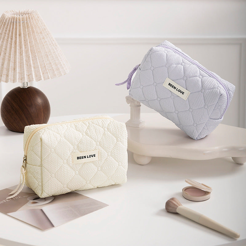 Luxury Travel Cosmetic Pouch Portable Storage Toiletries Bag