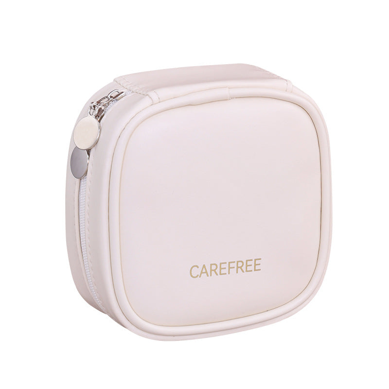Leather Earrings Rings Necklaces Travel Jewelry Boxes Square Style PU Leather Portable Jewelry Storage case